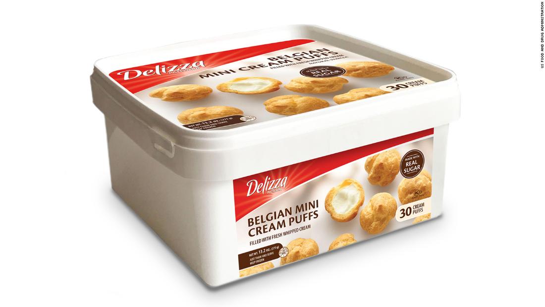 Delizza brand cream puffs recalled due to possible metal fragments