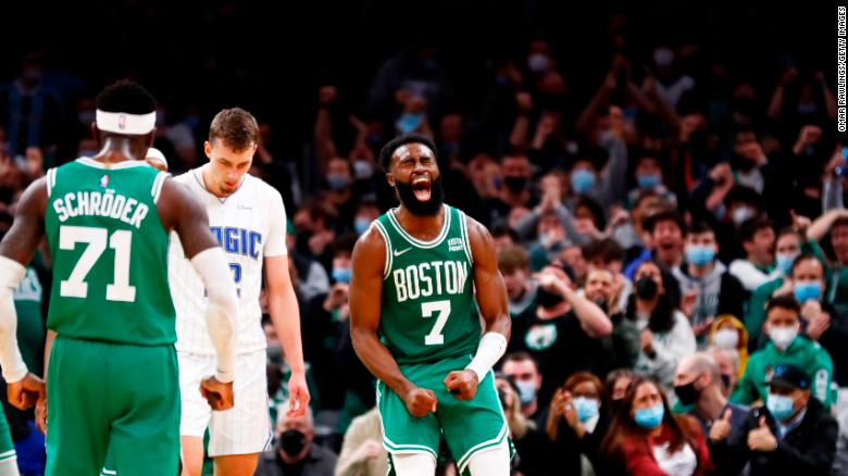Jaylen Brown scores career-high 50 points to inspire Boston Celtics comeback against the Orlando Magic
