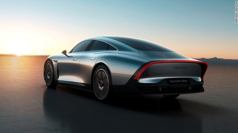 Gran parte de la eficiencia extrema del Mercedes-Benz Vision EQXX proviene de la atención a la aerodinámica.