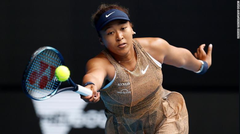 Naomi Osaka secures win in first appearance after four-month break from tennis