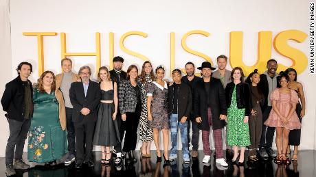 &quot;This Is Us&quot; stars and creatives pose at the season six red carpet in Los Angeles, December 14, 2021. 