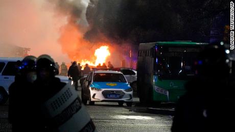 Kazakhstan&#39;s government resigns as fuel protests rage