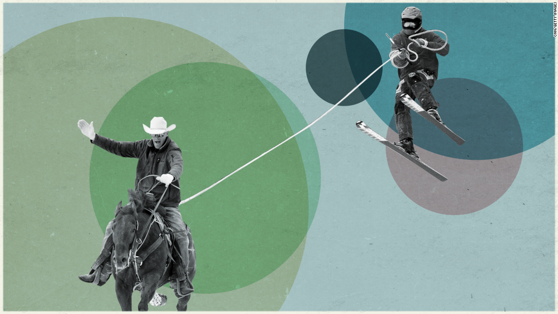 Lost sports of the Winter Olympics: Skijoring, the wild blend of horses and skis