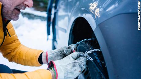 What should you pack in your car to stay safe during severe winter weather? 