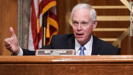 WASHINGTON, DC - DECEMBER 16: Senate Homeland Security and Governmental Affairs Committee Chairman Ron Johnson (R-WI) speaks during a Senate Homeland Security and Governmental Affairs Committee hearing to discuss election security and the 2020 election process on December 16, 2020 in Washington, DC. U.S. President Donald Trump continues to push baseless claims of voter fraud during the presidential election, which Chris Krebs called the most secure in American history.  (Photo by Greg Nash-Pool/Getty Images)