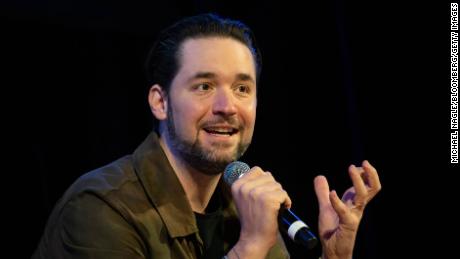Alexis Ohanian, co-founder and CEO of Reddit, speaks during the annual Non-Fully Token (NFT) event in New York, on November 3.