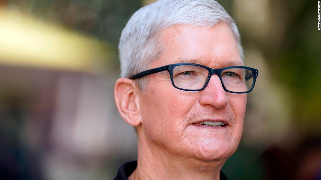 Tim Cook's compensation jumped to nearly $100 million last year