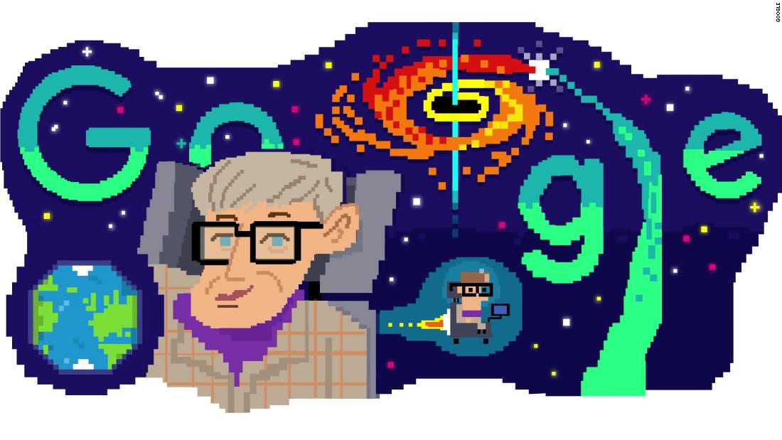 Google pays tribute to late scientist Stephen Hawking on his 80th birthday – CNN