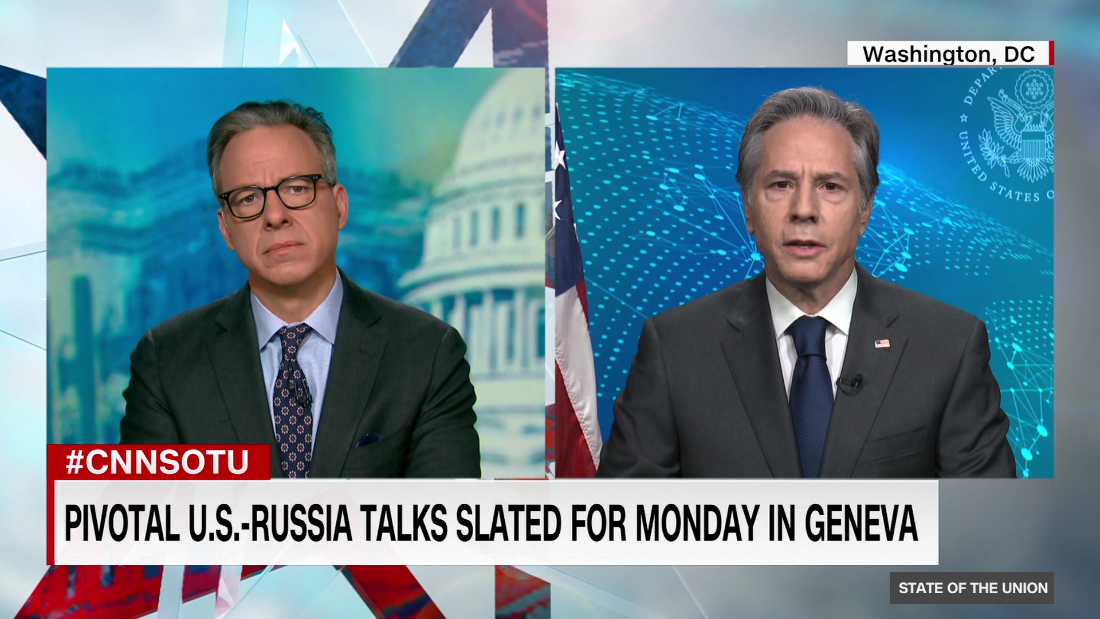 Jake Tapper presses Secretary Blinken on Russia and Ukraine
