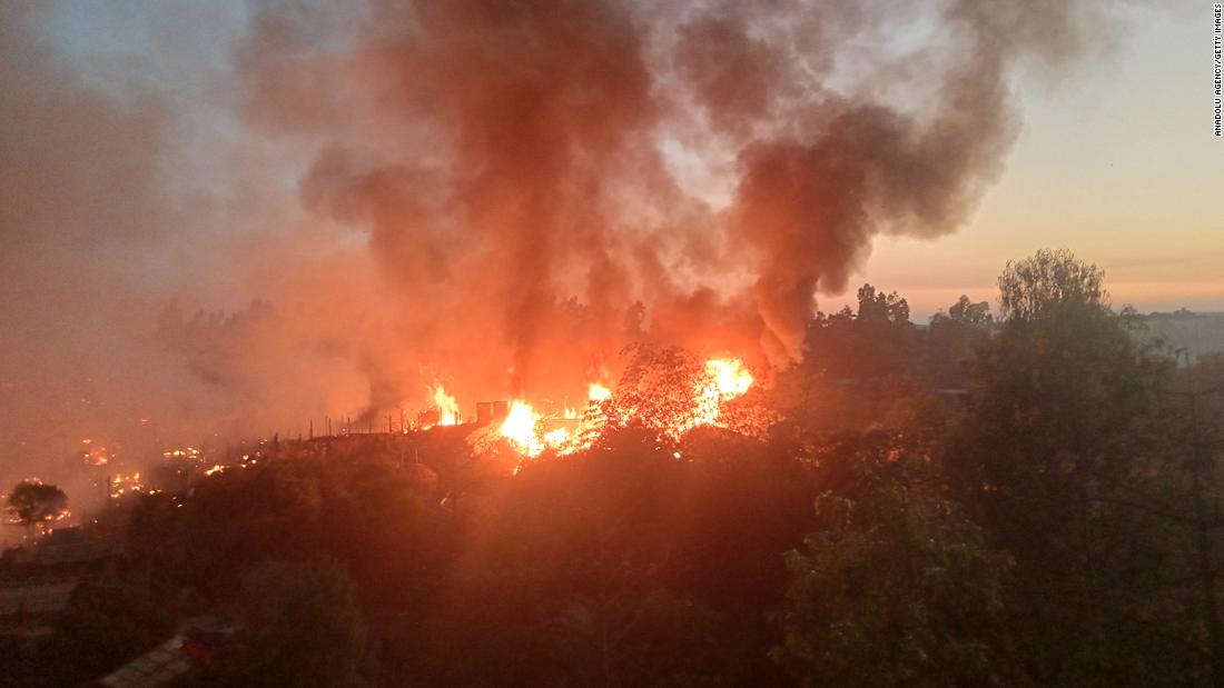 Fire destroys hundreds of homes in Bangladesh Rohingya refugee camp