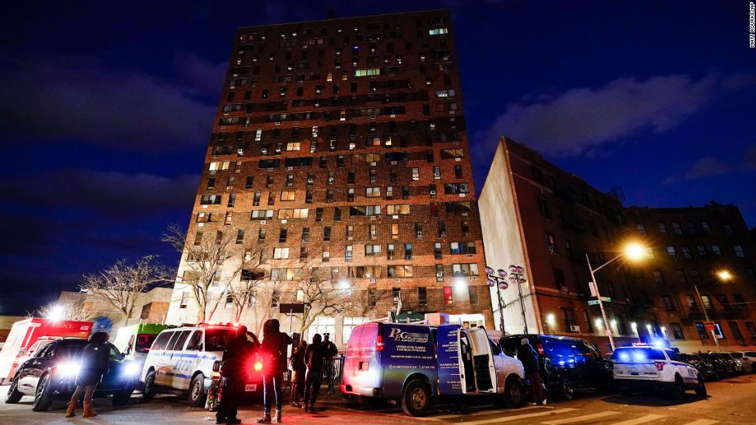 Residents of the Bronx building where a fire killed 17 people are reentering apartments