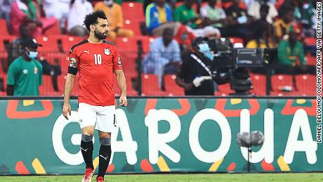Mohamed Salah struggled to make much of an impact against Nigeria. 