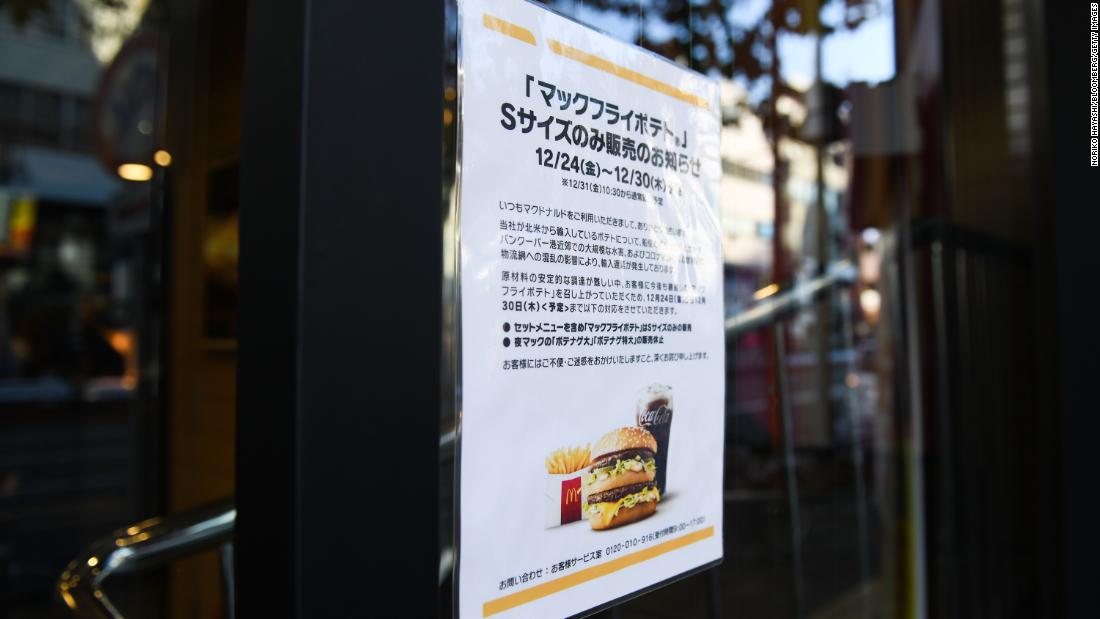 KFC Australia and McDonald’s Japan face rooster and french fry shortages