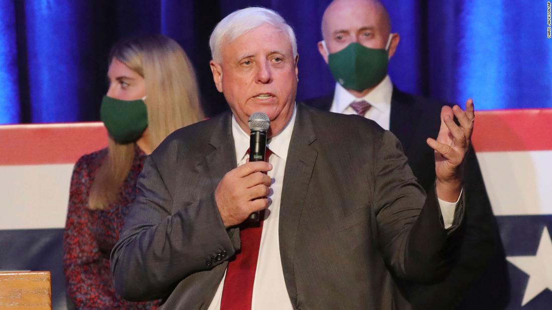 West Virginia governor says he's feeling better after his Covid-19 diagnosis and credits vaccine with saving his life