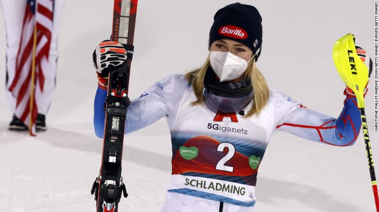 Mikaela Shiffrin clinches record-breaking 47th World Cup slalom win