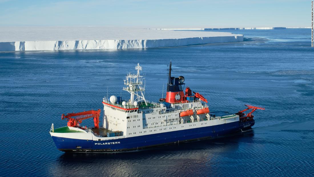The research team was on board the German polar research vessel Polarstern. 