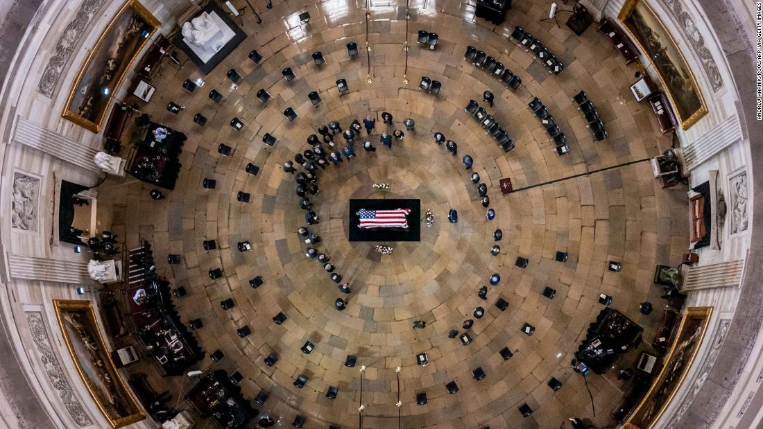 Body of ex-Senate Democratic leader Harry Reid lying in state in Capitol Rotunda