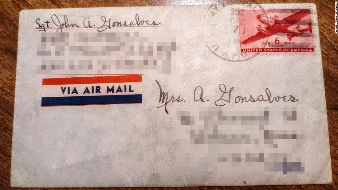 A letter from an American soldier has been delivered to his family -- 76 years after he mailed it