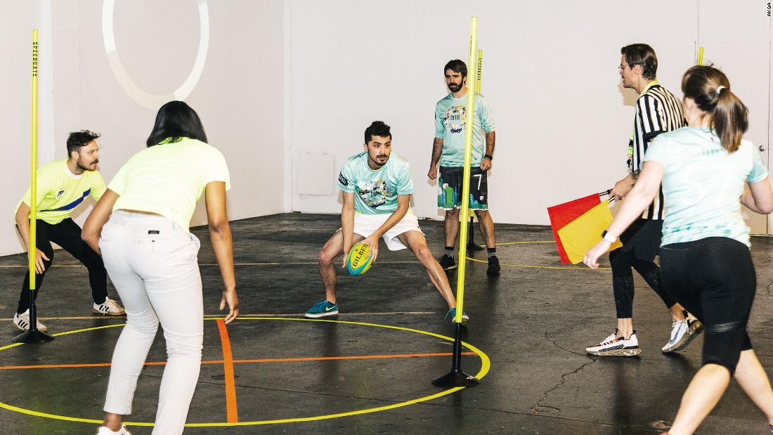 Speedgate is a game created by artificial intelligence, and combines aspects of croquet, rugby and soccer. A neural network was trained using rules from around 400 sports, according to AKQA, the design agency behind Speedgate. The sport is now growing into a US-wide university league, AKQA says.