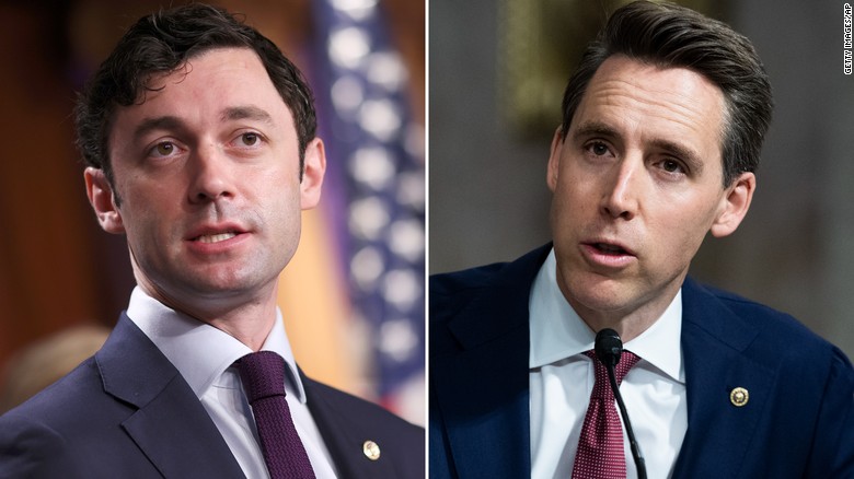 Ossoff, Hawley introduce bills that would ban lawmakers from trading stocks
