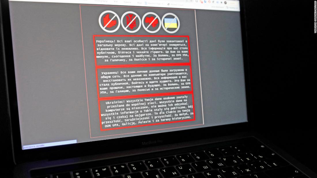 Cyberattack hits Ukraine government websites