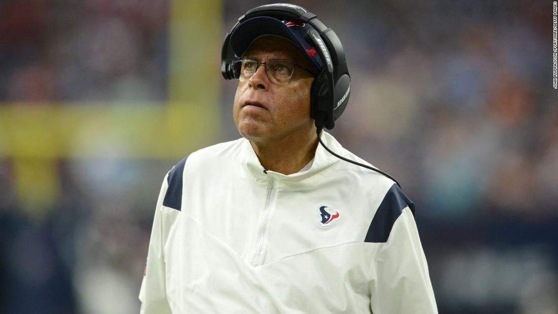 David Culley: NFL turun ke satu pelatih kepala Hitam saat Houston Texans memecat pelatih kepala setelah hanya satu musim
