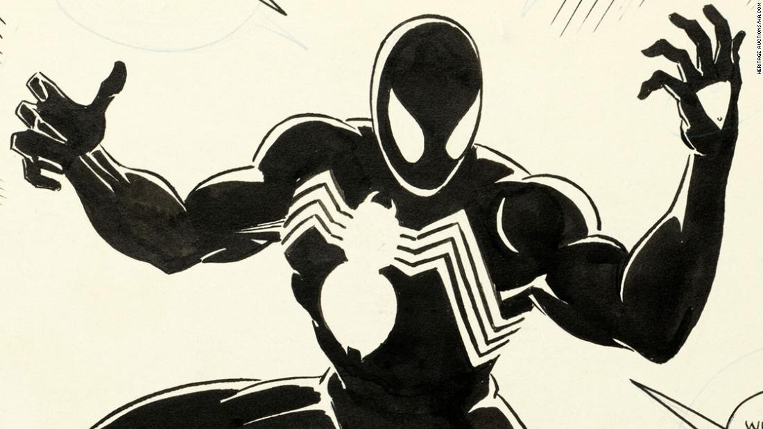 (CNN)A seminal moment of Spider-Man history, sketched on a single page of a Marvel comic, just became the most expensive page from a comic book ever 