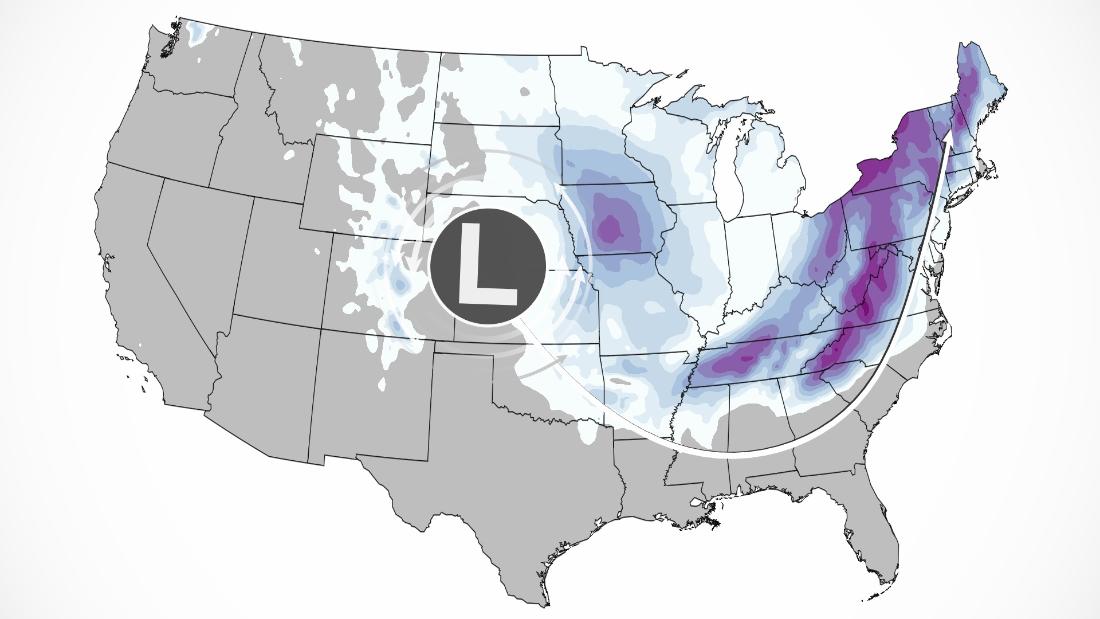 A significant winter storm with snow, sleet, and freezing rain expected to impact the eastern US