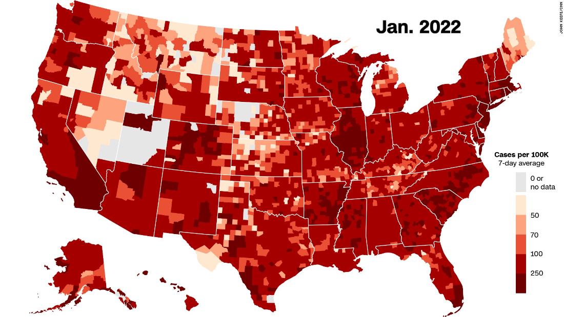 Watch Covid-19 cases sweep across the United States