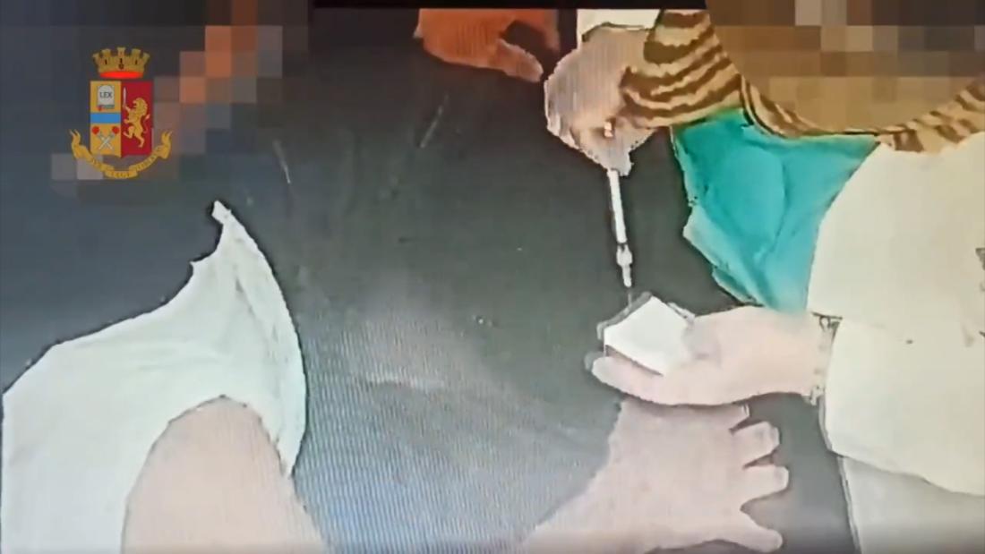 Italian nurse caught on video allegedly administering fake vaccine