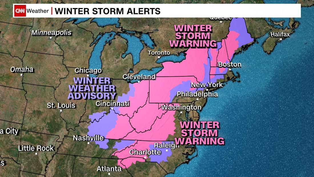 Winter Storm Packs A Wallop Of Snow For Much Of East Coast - Cnn