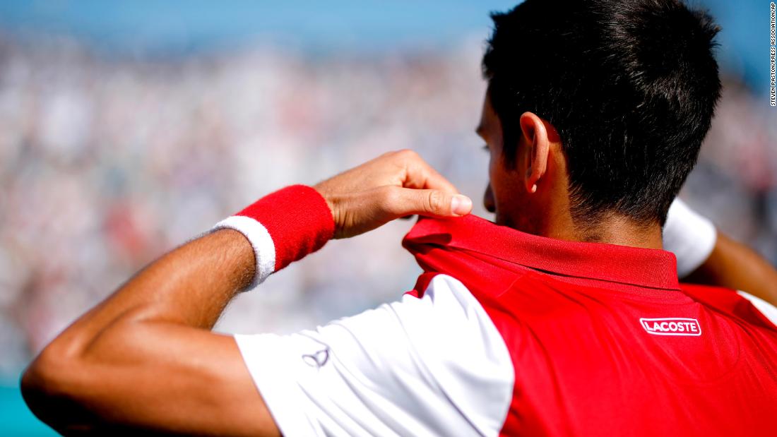 Lacoste wants a word with Novak Djokovic