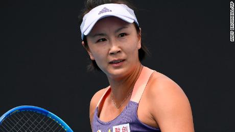 China&#39;s Peng Shuai during the Australian Open in Melbourne, January 2020. 