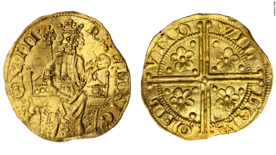 Amateur metal detectorist finds one of England's earliest gold coins in a field