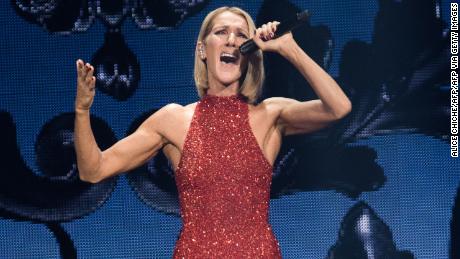 TOPSHOT - Canadian singer Celine Dion performs on the opening night of her new world tour &quot;Courage&quot; at the Videotron Centre in Quebec City, Quebec, on September 18, 2019. (Photo by Alice Chiche / AFP) (Photo by ALICE CHICHE/AFP via Getty Images)
