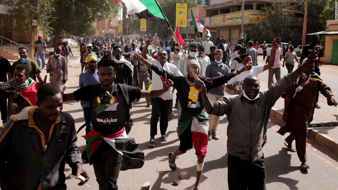 Sudanese forces kill at least seven during anti-coup protests, medics say