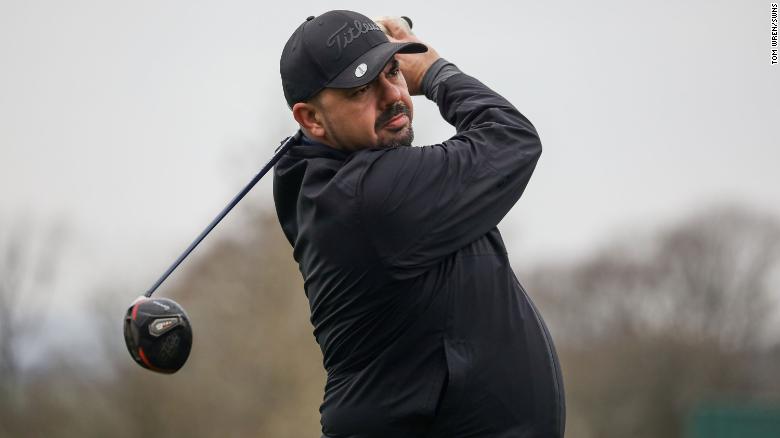 Watts swings his club during a round. 