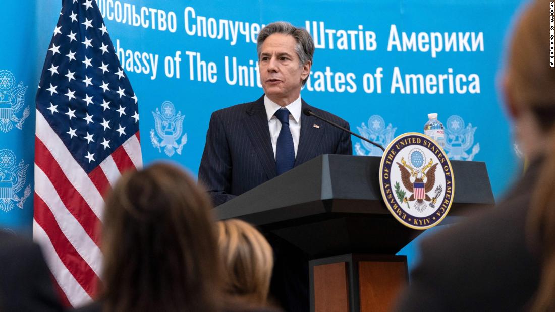 Blinken says 'a single additional Russian force' entering Ukraine would trigger US response