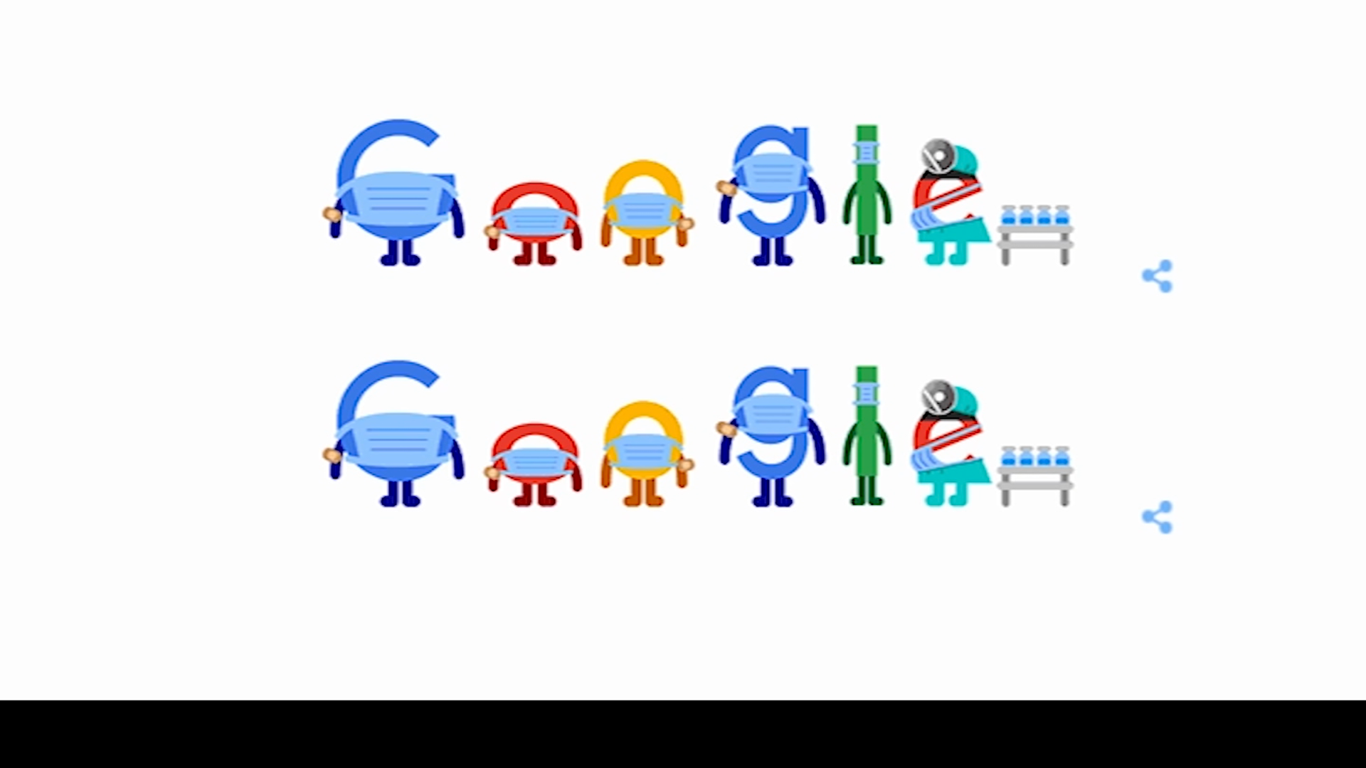Prevenção Covid-19: Google cria Doodle para incentivar o uso de máscaras