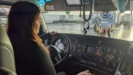 Leah Gorham is seeing a lot more of the US and Canada from behind the wheel.