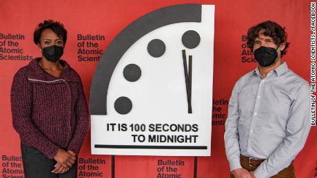 The Doomsday Clock remained at 100 seconds to midnight in 2022 -- the same time it&#39;s been set as since 2020.