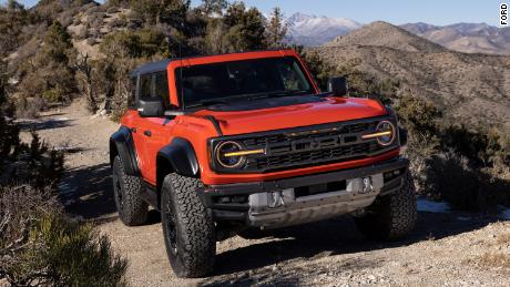 The Ford Bronco Raptor&#39;s track width -- the width at the tires -- is nearly the same as that of the larger F-150 Raptor.