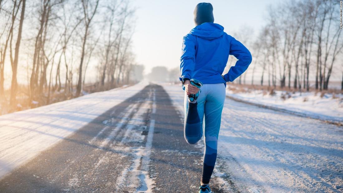 How to safely exercise outdoors when it’s cold out