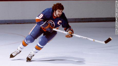 Clark Gillies, shown skating for the New York Islanders, scored 319 regular season goals in a 14-year NHL career.