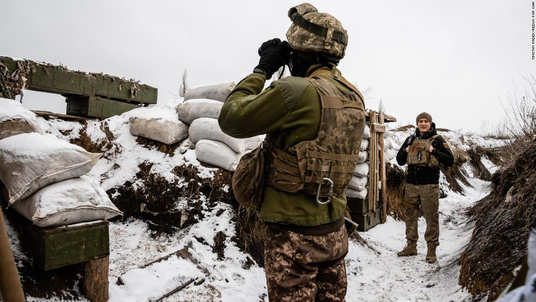 Photos from Ukraine's front lines, where soldiers brace for possible attack