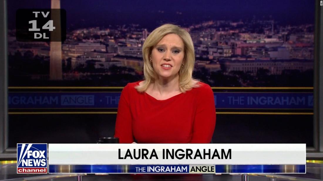 'SNL' looks back on Biden's first year in office on its version of 'The Ingraham Angle'