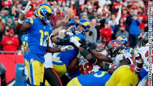 Tom Brady engineers dramatic comeback but Buccaneers fall to Rams