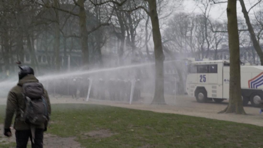 Video Shows Police Using Water Cannons On Protesters In Brussels - CNN ...