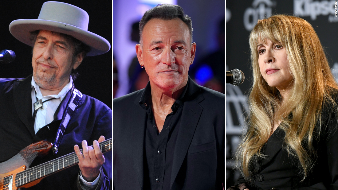 Bob Dylan, Bruce Springsteen, Stevie Nicks e outros artistas vendendo seus catálogos de música