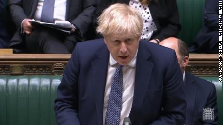 Prime Minister Boris Johnson delivers a statement on the Ukraine in the House of Commons, Westminster. Picture date: Tuesday January 25, 2022. (Photo by House of Commons/PA Images via Getty Images)